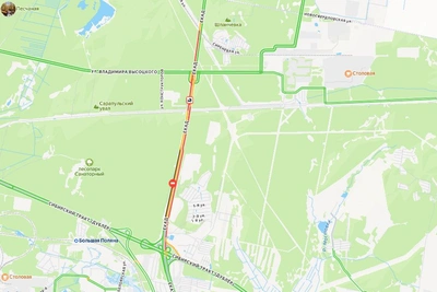 Шестикилометровый затор на ЕКАД из-за ДТП