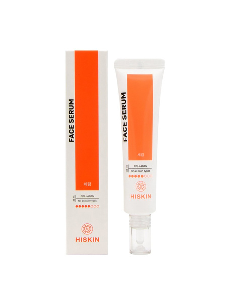 Сыворотка для лица с коллагеном Face Serum with Collagen, Hiskin
