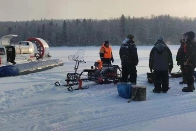 Спасение рыбаков в Башкирии в 35-градусный мороз