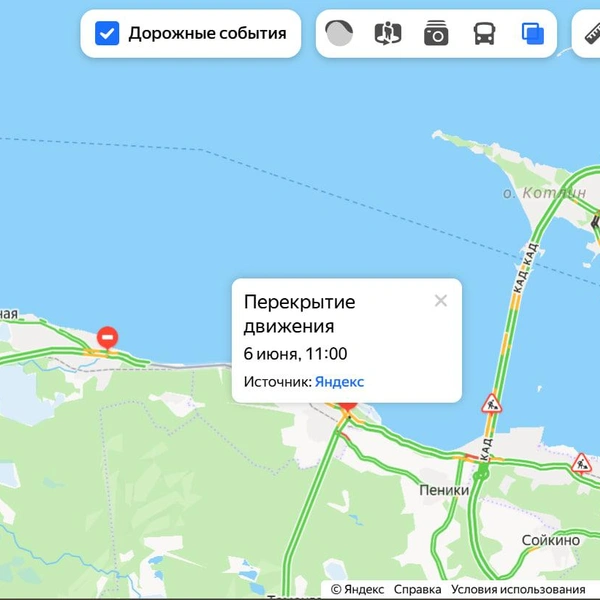 Дорога в Сосновый Бор перекрыта | www.fontanka.ru