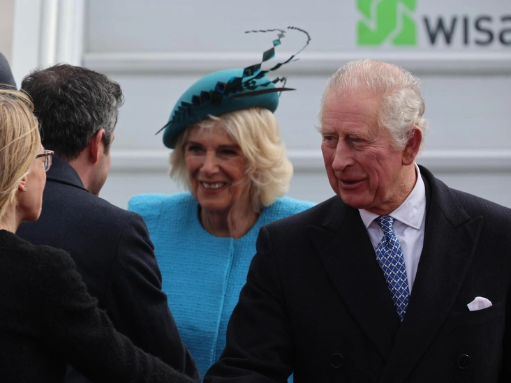 Король Карл и королева Камилла во время своего королевского турне, Берлин, 29 марта 2023