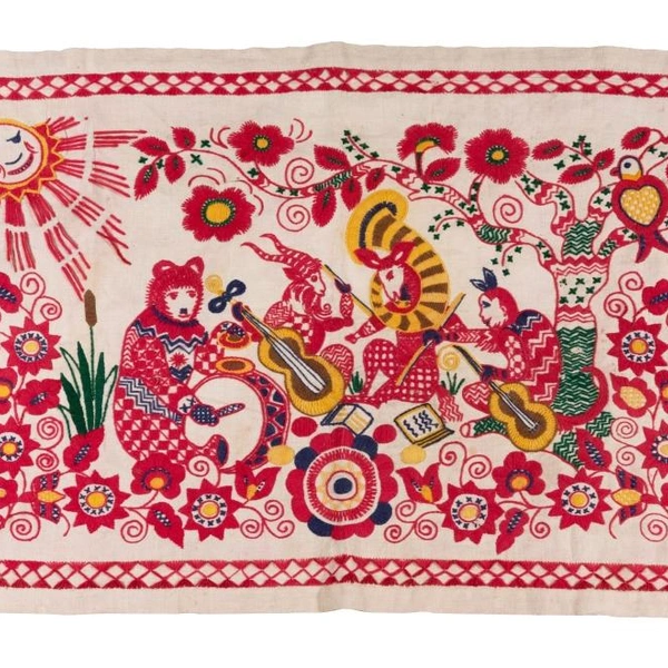 Т.&nbsp;М.&nbsp;Дмитриева-Шульпина, Панно «Квартет», 1960, Мстера, Владимирская область, ГРМ | Источник: пресс-служба ГРМ