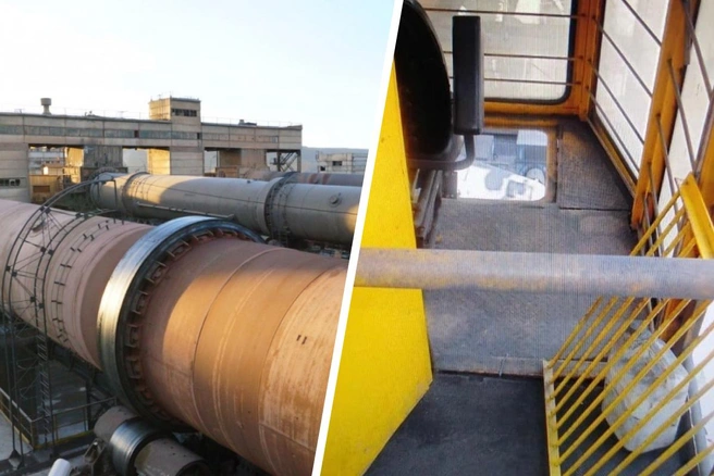 Женщина работала в цехе обжига | Источник: сайт «Ачинского цемента», СКР