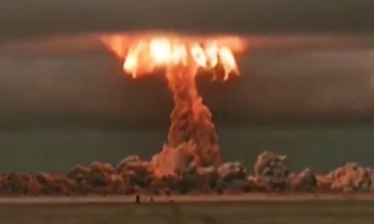 Фото №1 - Первое боевое испытание советской ядерной бомбы (радиоактивное видео)