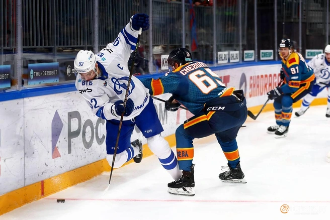 «Динамо» разгромило «Шанхайских Драконов» в Петербурге — 5:1 и нервный срыв Комтуа | Источник: Дарья Драй / «Фонтанка.ру»