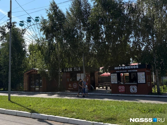В парке слишком много торговых точек | Источник: Анна Иванина / NGS55.RU