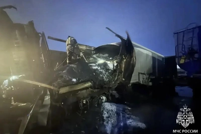 Дальнобойщик погиб при пожаре в фуре в Ангарске