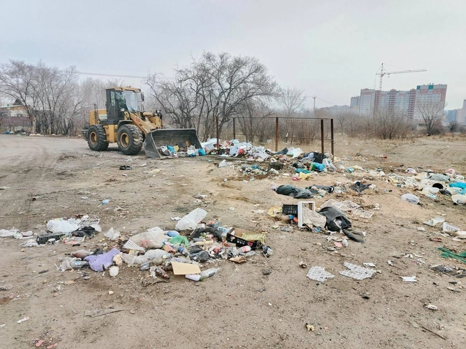 На место пригнали тяжелую технику | Источник: «Город Чита» / Telegram