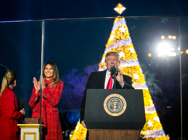 Мелания Трамп зажгла рождественскую елку