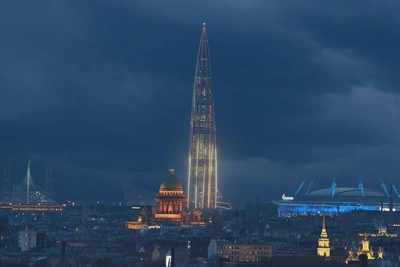 «Лахта Центр» превратится в Вечный огонь 27 января