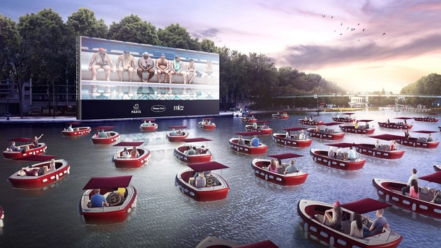 Летний кинотеатр в Париже