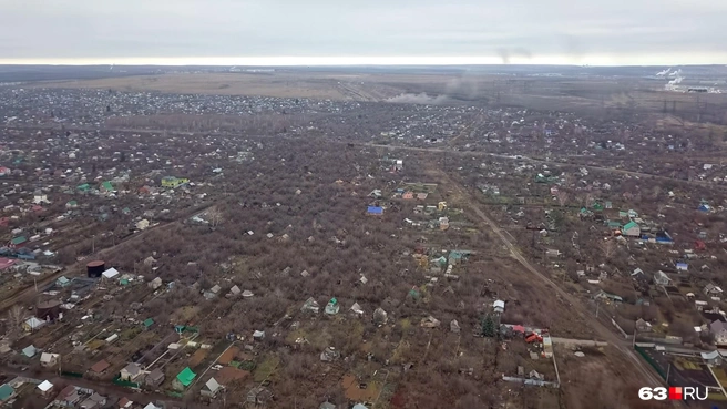 Фото шестилетней давности. В центре&nbsp;— густо заросшие участки. Сейчас вместо них&nbsp;— новая магистраль | Источник: Алексей Ногинский / 63.RU