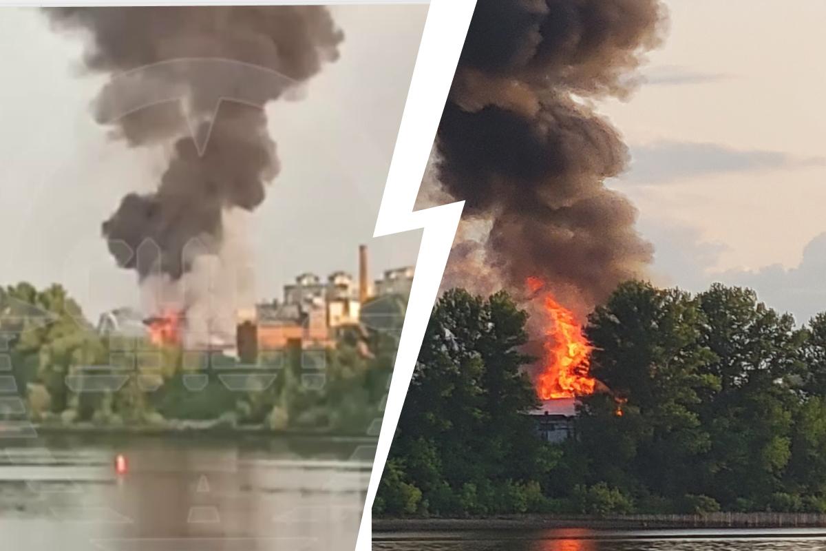 В Рыбинск, ул. Поселковая, д. 4 в Ярославской области горит мебельный  завод: подробности ЧП, фото, видео - 27 мая 2023 - 76.ру