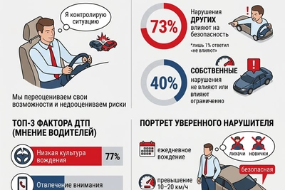 Исследование: водители ЗСД видят угрозу в других