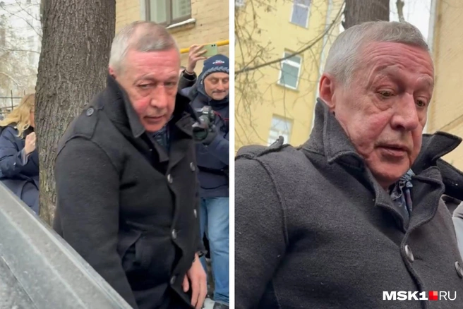 Журналисты встретили Михаила Ефремова возле его дома в Москве: он вернулся из колонии в Белгородской области | Источник: Валерия Животовская / MSK1.RU
