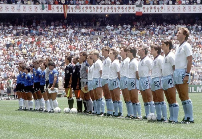 Сборные Англии и Аргентины перед матчем ЧМ-86  | Источник: Fifa.сom 