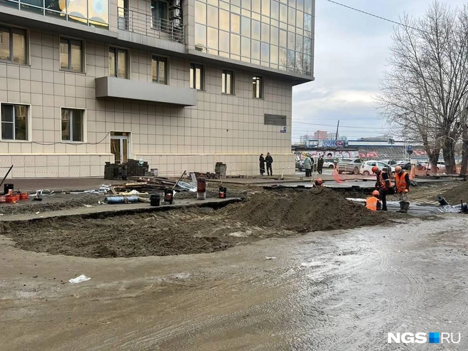 В Центральном и Ленинском районах города больше всего разрытий | Источник: Настасья Медведева / NGS.RU