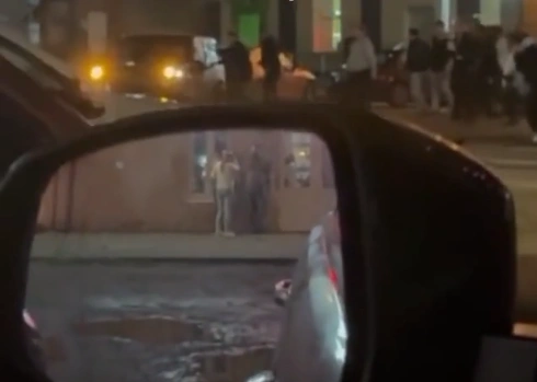 «Нива» влетела в толпу людей | Источник: Телетайп Краснодар / T.me