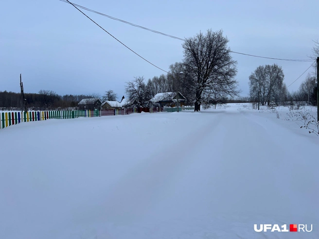 Дорога расчищена по всей деревне | Источник: Андрей Бирюков / UFA1.RU
