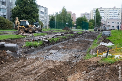 У школы №31 в Череповце к 1 сентября обновят асфальт