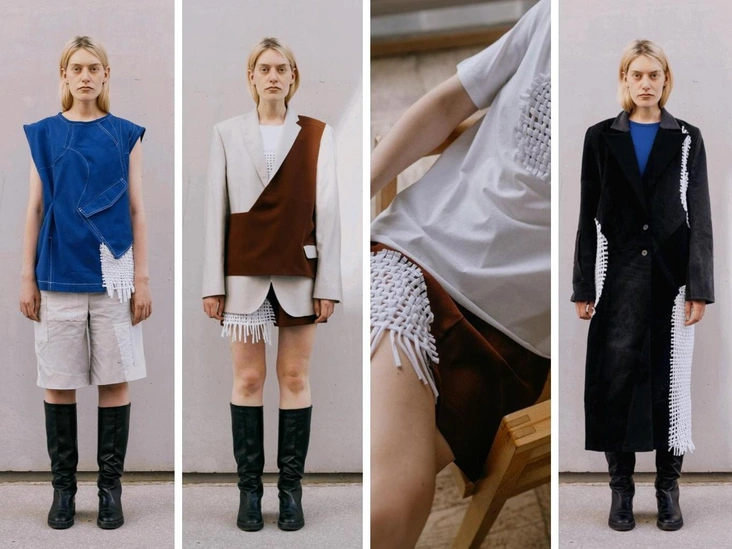 Капсула Upcycle projectАлександра ТуманинаВ проекте я вдохновлялась модернистской архитектурой Ле Корбюзье и предметным дизайном студии Campana Brothers. Источники объединяет противостояние «типовости» (в случае дома это модульные универсальные квартиры, а в случае кресел — основа в виде стульев моноблоков, которые являются самой популярной мебелью в мире) и «ручных техник» (в доме — уникальная обживаемость пространства разными жильцами, у кресел — традиционная техника плетения из бамбука). Об этом конфликте моя коллекция.