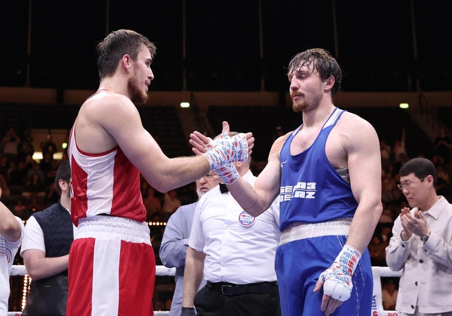 Шарабутдин Атаев и Алексей Алферов | Источник: IBA Boxing