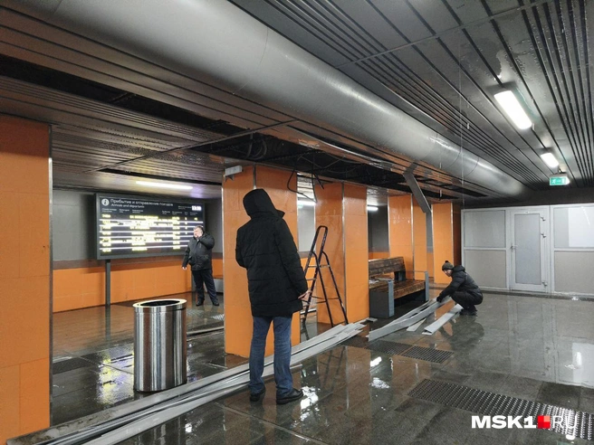 Место, с которого потекла вода на Нижегородской | Источник: Михаил Мечев / MSK1.RU