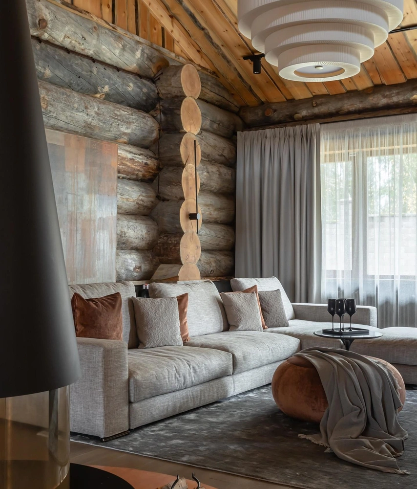 Банный дом в Подмосковье. Проект Регины Ибрагимовой. | Источник: Антон Бржозовский. стиль: Анна Якунина