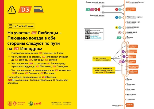 Как будут ходить электрички — подробнее на инфографике | Источник: Дептранс. Опертивно / T.me