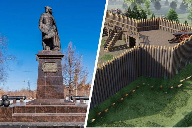 Крепость была примерно на том месте, где сейчас находится сквер Татищева | Источник: Тимофей Калмаков / 59.RU, Геннадий Воженников и Александр Зеленин