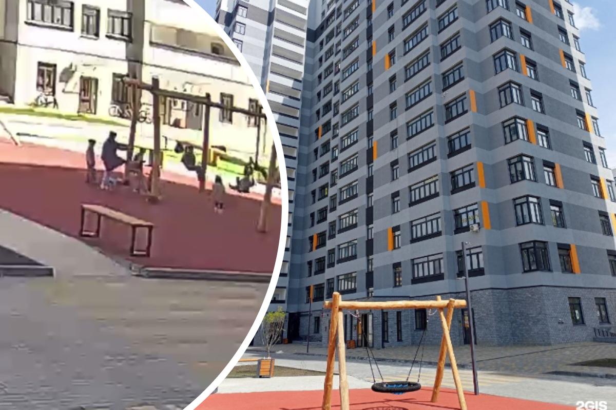 В Тюмени женщина пнула чужого ребенка, чтобы освободить качели для своих детей — видео