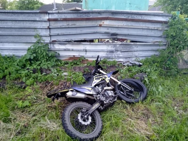 13-летний подросток управлял мотоциклом и попал в ДТП | Источник: УМВД по Рязанской области
