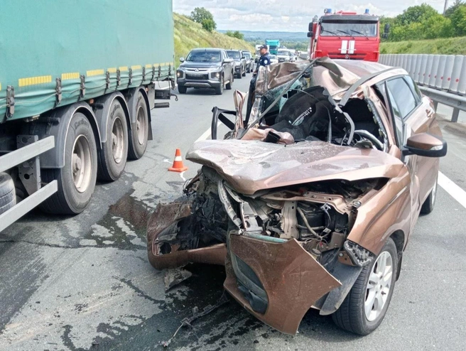 В машине было двое детей | Источник: ГКУ СО Центр по делам ГО, ПБ и ЧС