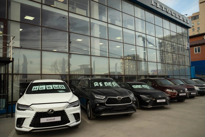 На Большевистскую едут за новыми японскими авто | Источник: «Автореал-54»