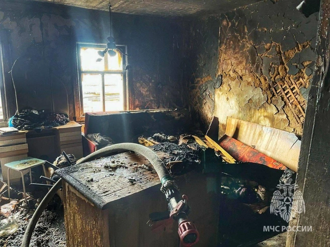 Фото с места происшествия | Источник: Главного управления МЧС России по Курганской области