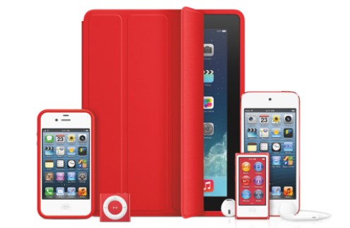 Специальная красная серия продуктов Apple