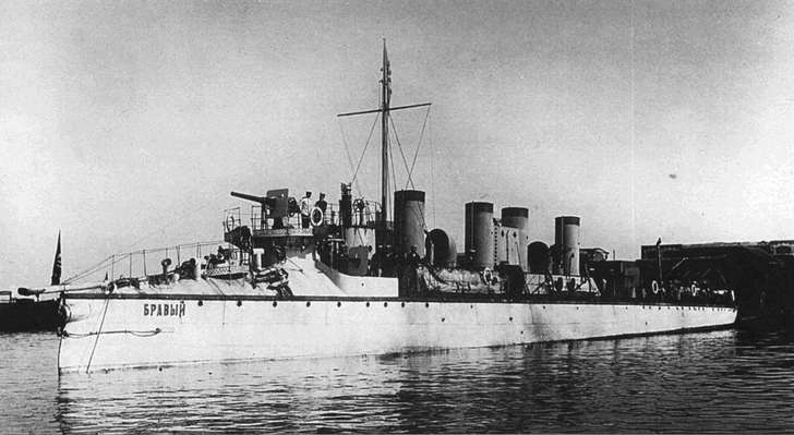 Миноносец «Бравый» | Источник: Wikimedia Commons