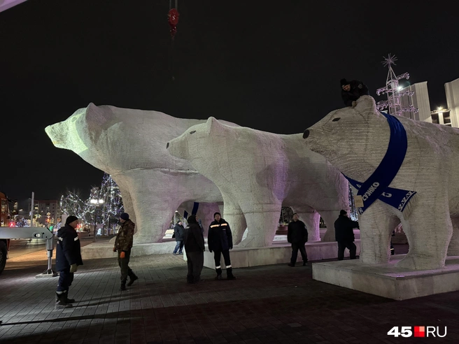 Скоро всех медведей подключат, чтобы они могли снова светиться | Источник: Юлия Король / 45.RU