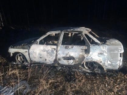 Автомобиль, сожженный в уединенном месте | Источник: СУ СК РФ по Тюменской области