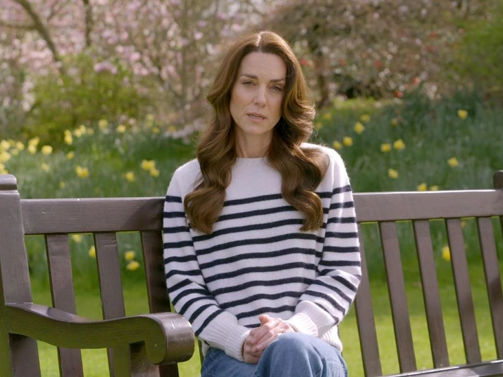 Кадр из виодеообращения Кейт Миддлтон, 22 марта 2024 год