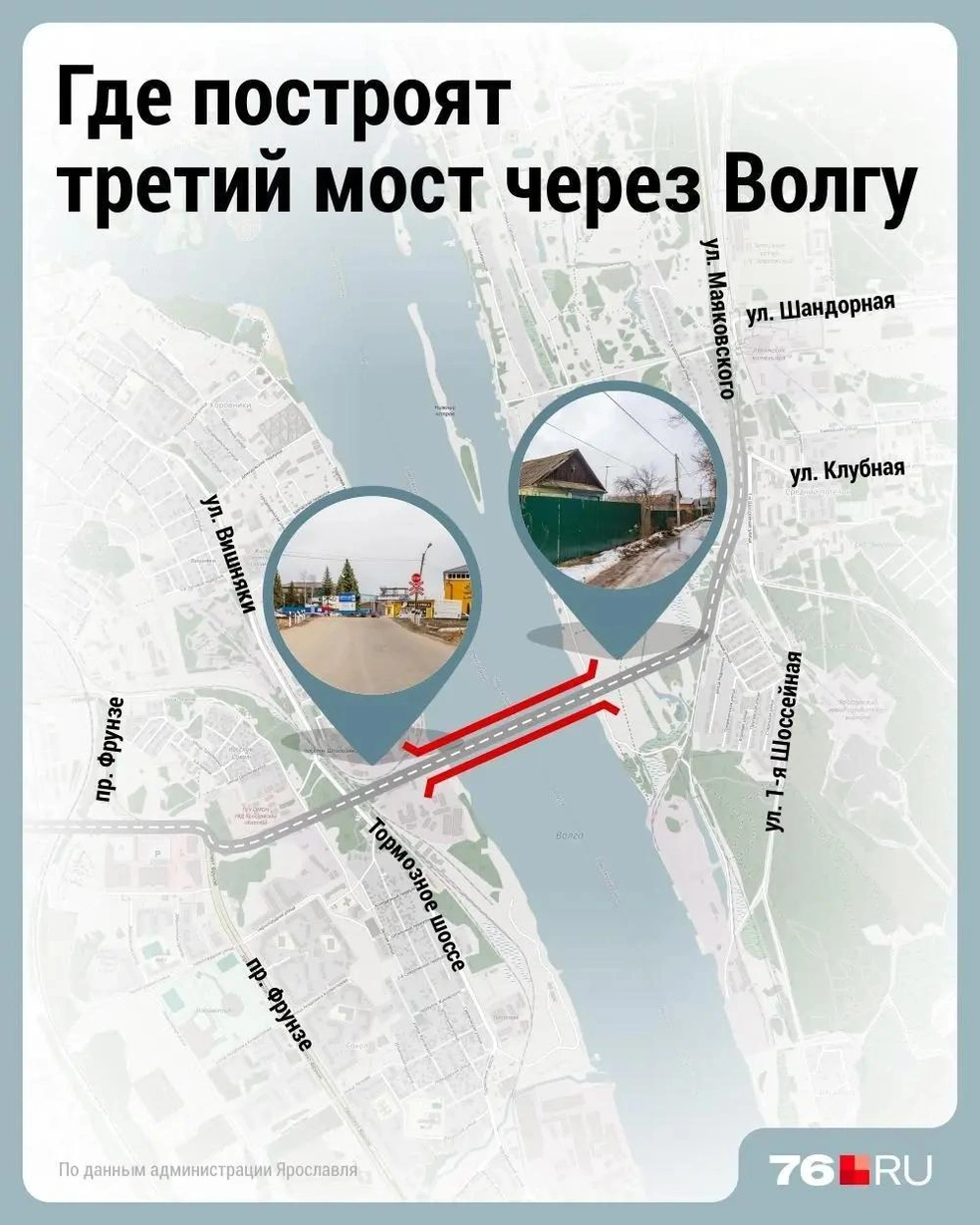 Где именно пройдет третий мост через Волгу  | Источник: Дмитрий Гладышев / Городские медиа