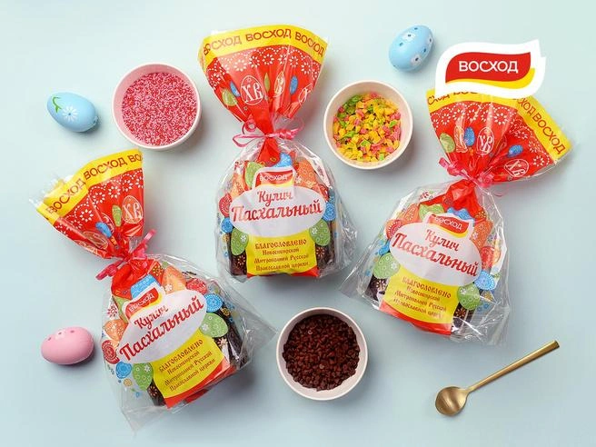 «Восход» печет по-домашнему вкусные куличи&nbsp;— ищите их в магазинах города | Источник: хлебообъединение «Восход»