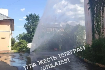 Новый прорыв трубы в Туле на Штыковой
