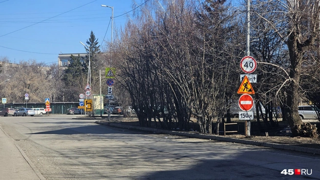 На пересечении Зорге и Свердлова проехать можно | Источник: Дарья Никитченко / 45.RU