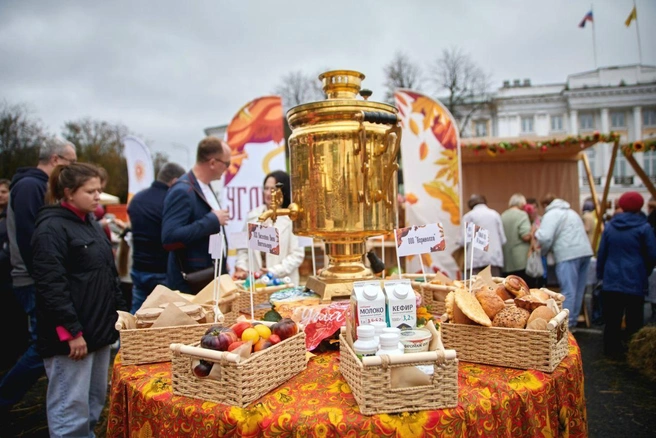 Разные производители со всего региона представляют свою продукцию на выставке  | Источник: Михаил Евраев / Telegram