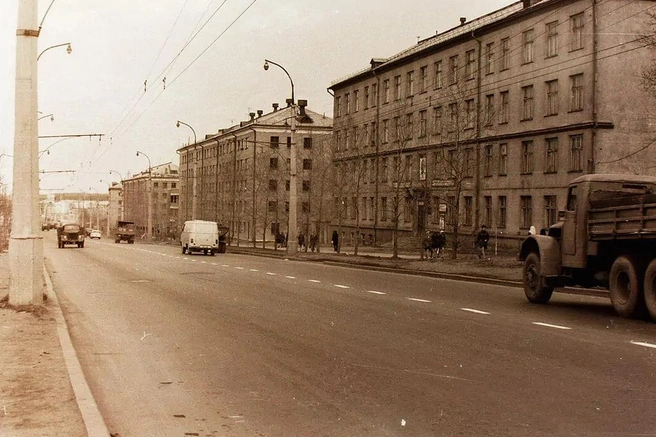 Вид на проспект Космонавтов в конце 1970-х | Источник: Александр Шестаков