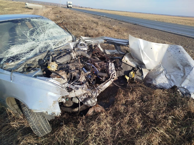 Фото с места ДТП | Источник: Госавтоинспекция Курганской области