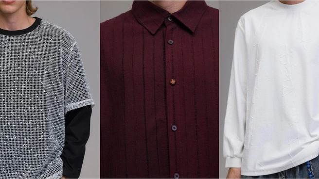 В его гардеробе найдется место и кожаной рубашке, и цветочному принту, и деловым брюкам свободного кроя, и «бабушкиной» кофте | Источник: ИП Иванов Алексей Андреевич