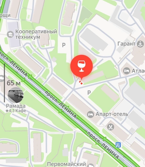 Популярный среди мурманчан бар на Ленина, 11 | Источник: Яндекс.Карты / скриншот