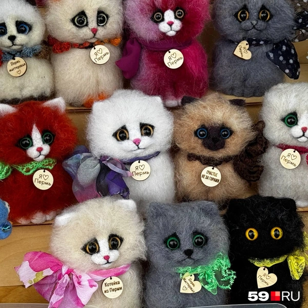 Игрушки из овечей шерсти, которые любят Пермь | Источник: Алексей Кожевников / 59.RU